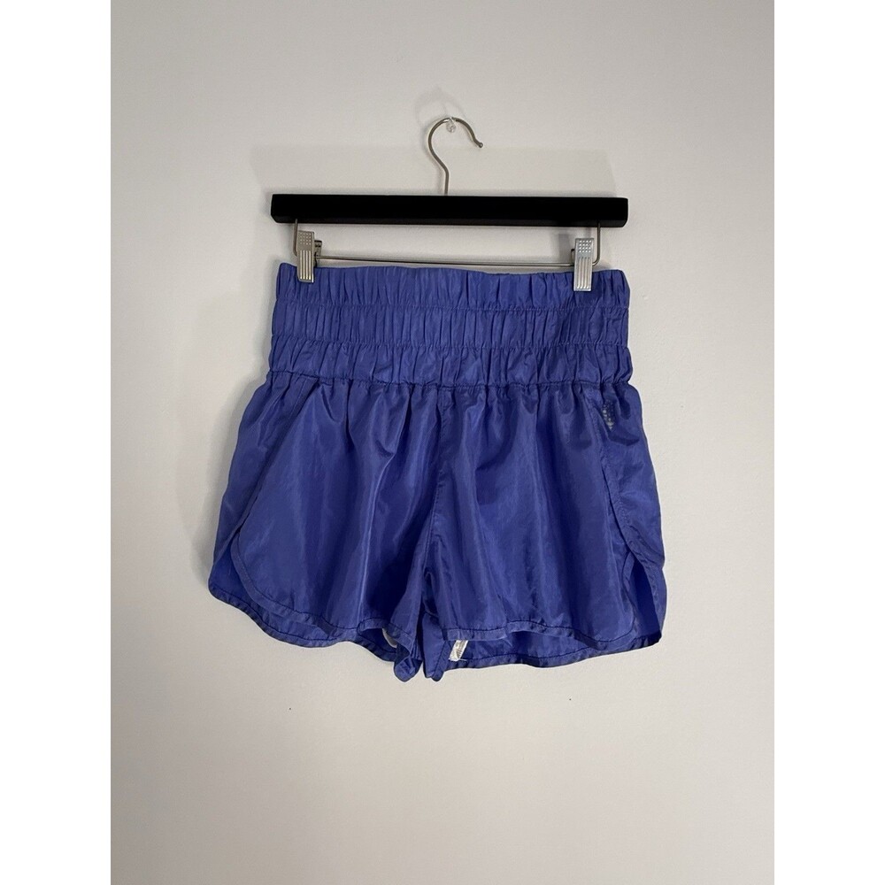 ✿ T. Anthony Blue Nylon Lined Shorts Women’s M Elastic Waist Athletic Lounge